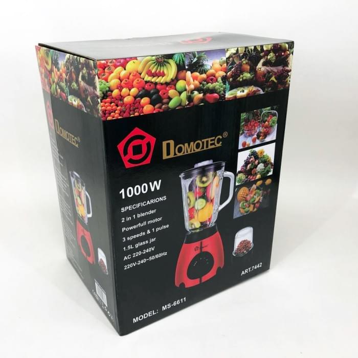 Стационарный блендер для твердых продуктов DOMOTEC MS-6611 1000 Вт, Блендер TB-837 переносний потужний