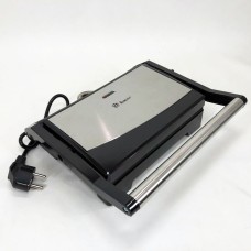 Притискний контактний електричний настільний гриль Domotec MS-7708 1000 W, Гриль для шашлику і шаурми CM-99