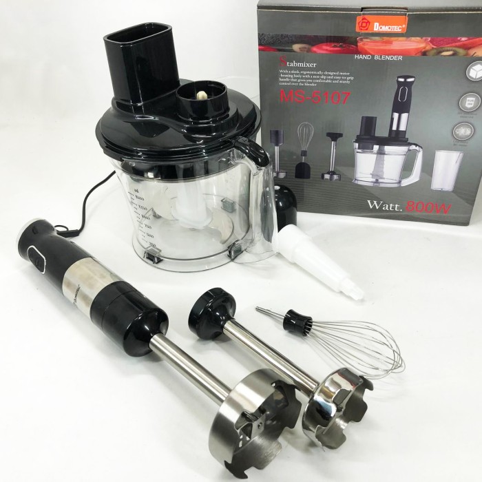 Блендер електричний занурювальний для дому Domotec MS-5107 800 Вт, Побутовий блендер для занурення QA-86