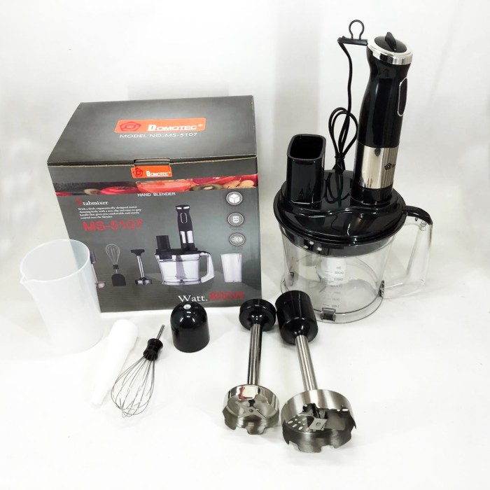 Блендер електричний занурювальний для дому Domotec MS-5107 800 Вт, Побутовий блендер для занурення QA-86