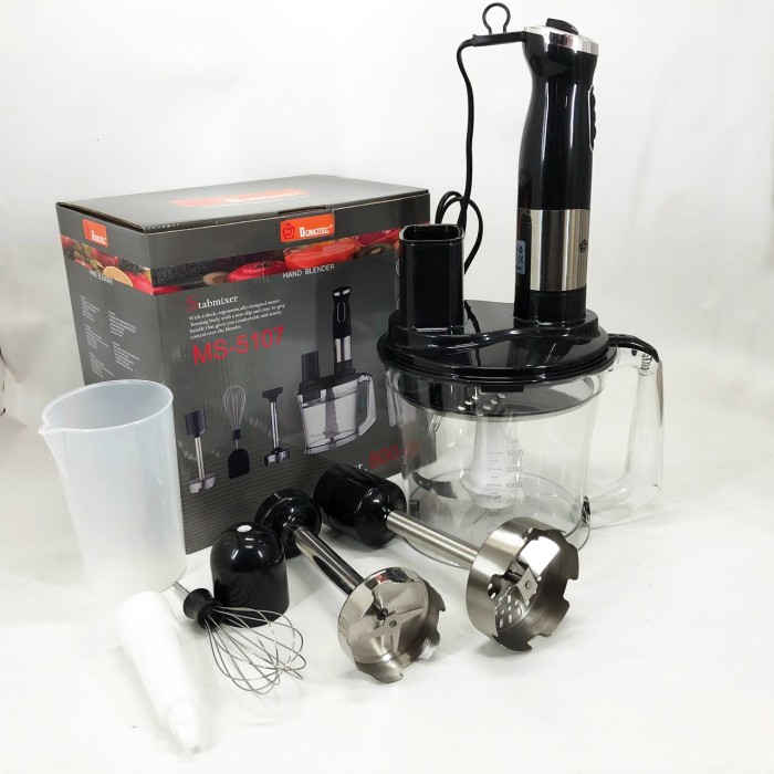 Кухонний електричний подрібнювач-блендер Domotec MS-5107 800 Вт, Настільний блендер для смузі ZH-70