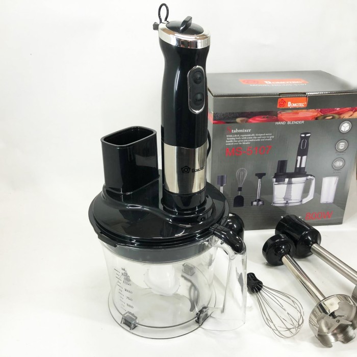 Кухонний електричний подрібнювач-блендер Domotec MS-5107 800 Вт, Настільний блендер для смузі ZH-70