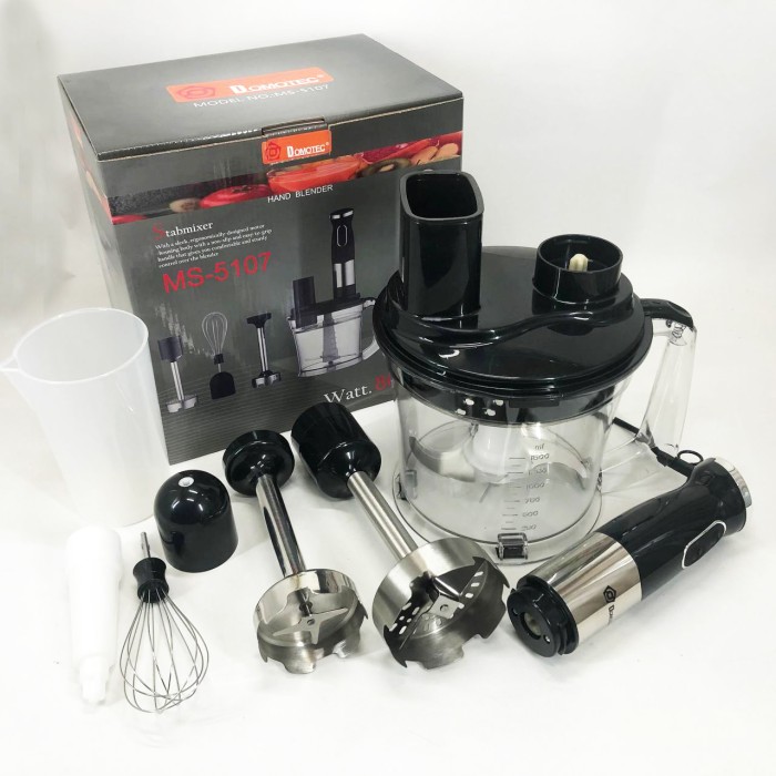 Кухонний електричний подрібнювач-блендер Domotec MS-5107 800 Вт, Настільний блендер для смузі ZH-70