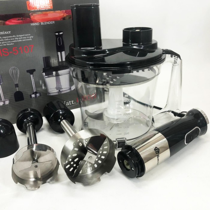 Кухонний електричний подрібнювач-блендер Domotec MS-5107 800 Вт, Настільний блендер для смузі ZH-70