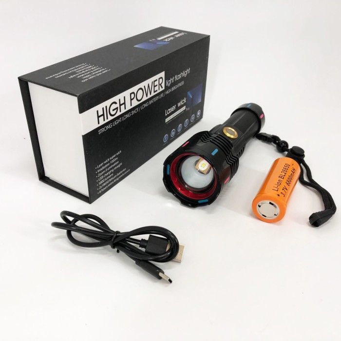 Потужні ліхтарики, Портативний світлодіодний ліхтар із зарядкою, Ліхтар суперяскравий JD-79