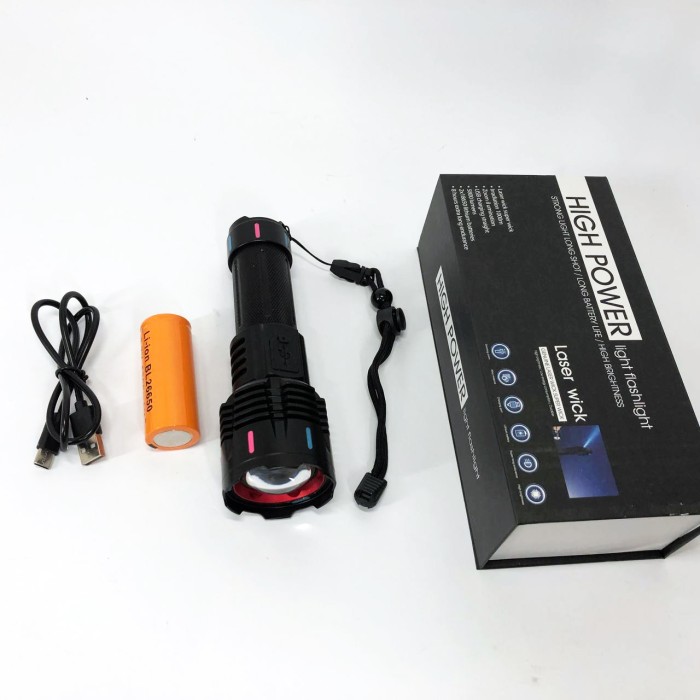 Потужні ліхтарики, Портативний світлодіодний ліхтар із зарядкою, Ліхтар суперяскравий JD-79