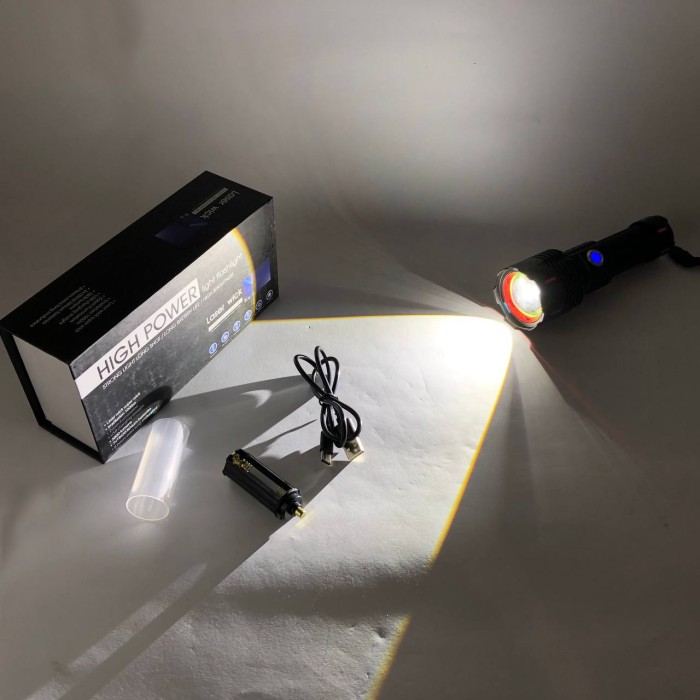 Ліхтар з регулюванням променя G671/G25 PM30-TG, Компактний акумуляторний ліхтар, Сильний ліхтарик KR-36