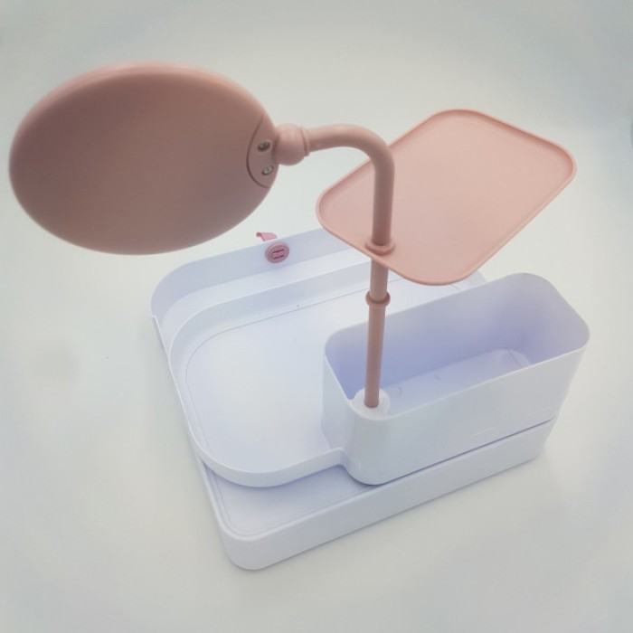 Настільний бокс для зберігання косметики з висувними ящиками і дзеркалом органайзер VE-72