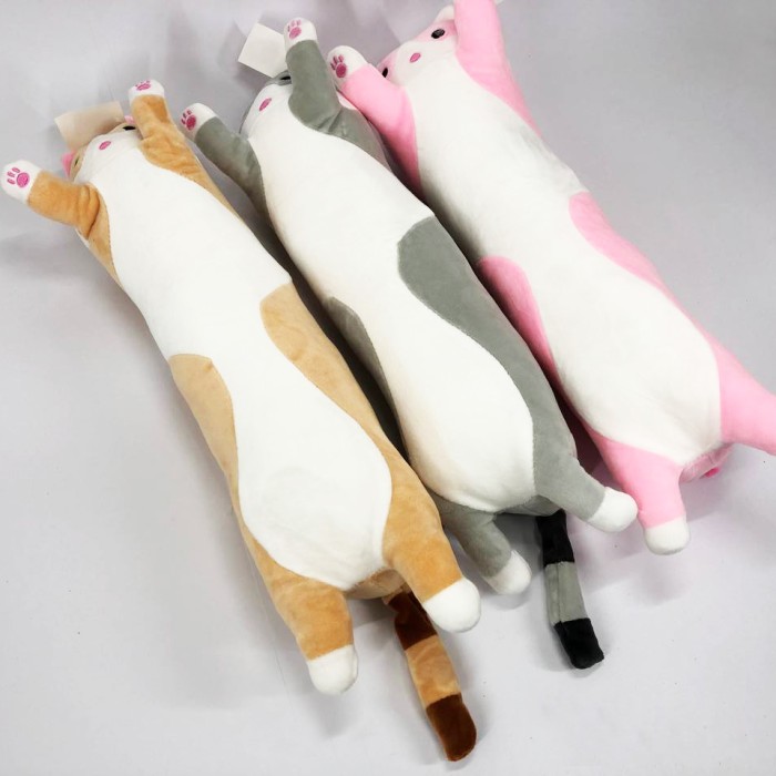 М'які іграшки-подушки 50 см, М'яка іграшка подушка кіт мандрівник Величезний кіт 'який ER-71