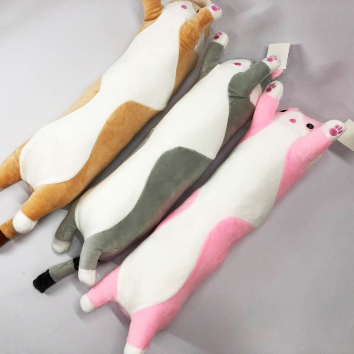 М'які іграшки-подушки 50 см, М'яка іграшка подушка кіт мандрівник Величезний кіт 'який ER-71