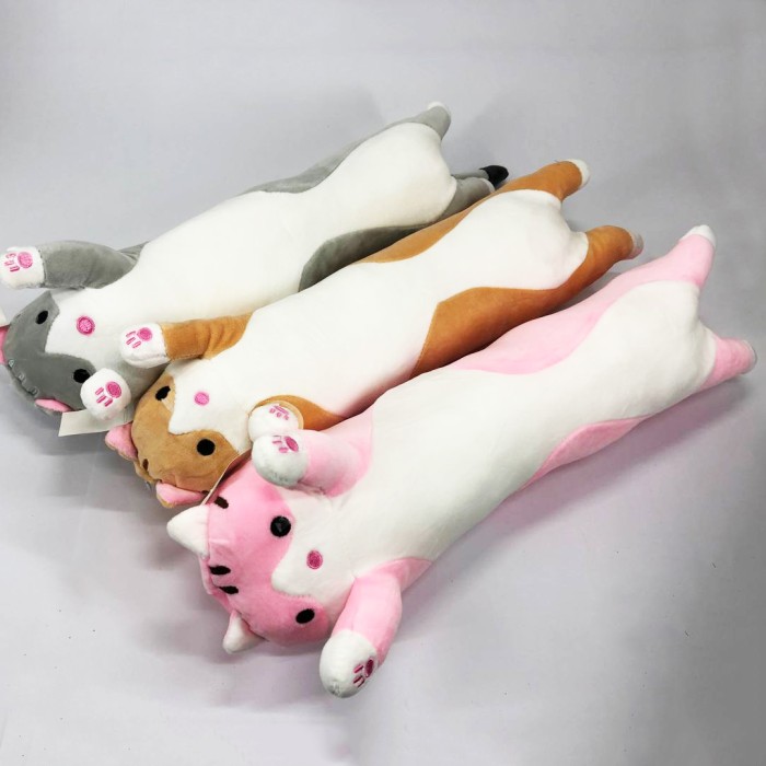 М'яка іграшка-подушка кіт батон якісна, Забавна іграшка кіт, Милий кіт батон Дитяча іграшка XM-74