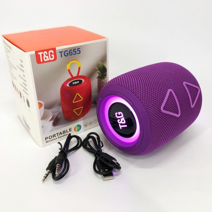 Блютуз акустика з радіо TG655, Стерео колонка переносна, Музичні колонки для вулиці IK-17