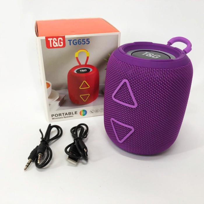 Блютуз акустика з радіо TG655, Стерео колонка переносна, Музичні колонки для вулиці IK-17