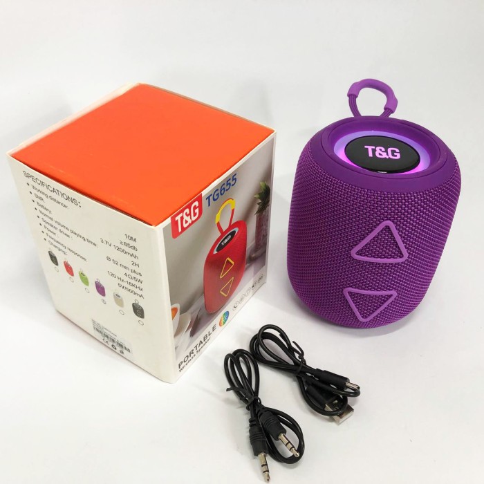 Блютуз акустика з радіо TG655, Стерео колонка переносна, Музичні колонки для вулиці IK-17