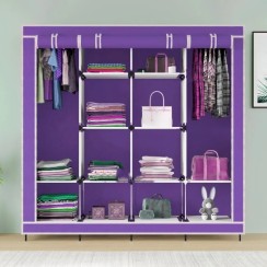 Складна каркасна тканинна шафа 170*45*170см Storage Rack, Органайзер для одягу, Мобільна шафа PM-731 для одягу