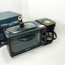 Кухонна піч багатофункціональна, Пічка з вбудованою кавоваркою і сковорідкою, Електродуховки настільні CY-62