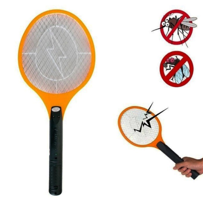 Мухобійка від комах, Акумуляторний знищувач комарів, мошок, мух. Колір: оранжевий JO-69
