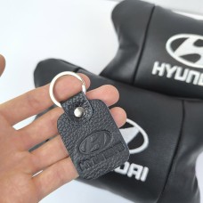 Подушка підголовник з логотипом Hyundai Хундай, Дорожні подушки, Подарунок HY-716 чоловікові водію