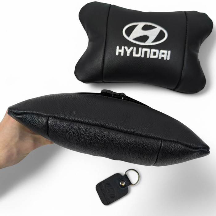 Подушки під голову автомобіль Hyundai Хундай, Автомобільна подушка для шиї з лого OV-68
