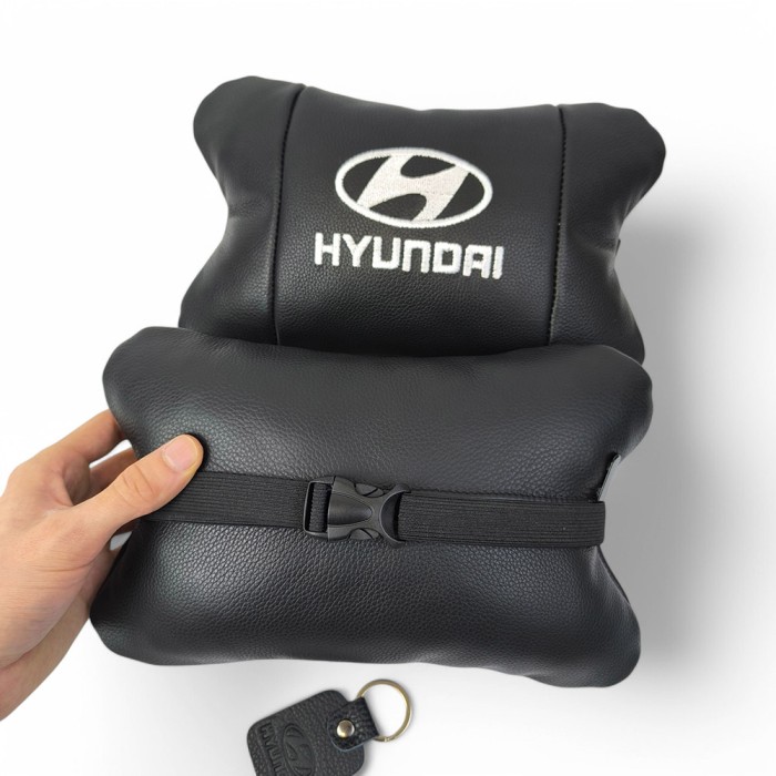 Подушки під голову автомобіль Hyundai Хундай, Автомобільна подушка для шиї з лого OV-68