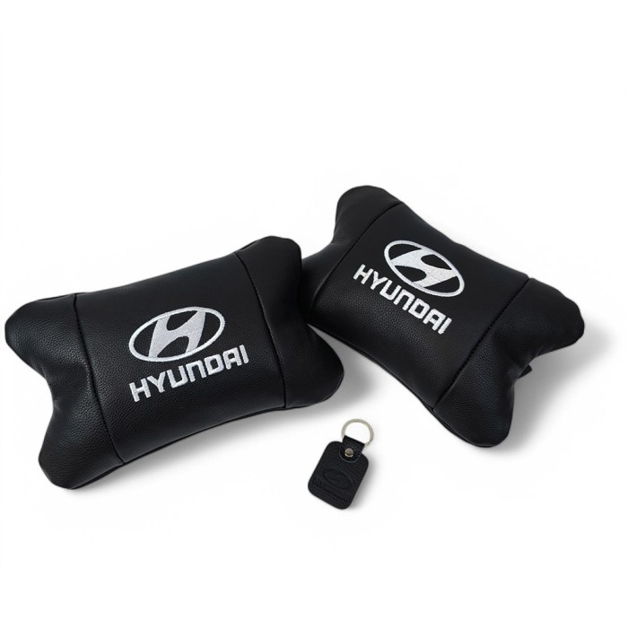Подушки під голову автомобіль Hyundai Хундай, Автомобільна подушка для шиї з лого OV-68