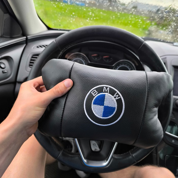 Ортопедична авто подушка BMW з натуральної шкіри – для комфорту IT-980 в машині