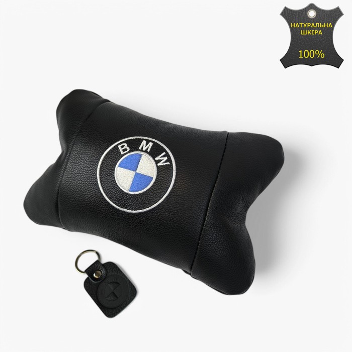Ортопедична авто подушка BMW з натуральної шкіри – для комфорту IT-980 в машині