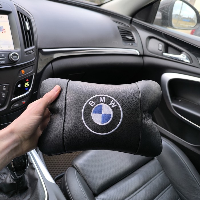 Подушки для шиї на підголівник BMW 1шт, Подушки-підголівники для салону автомобіля VN-56