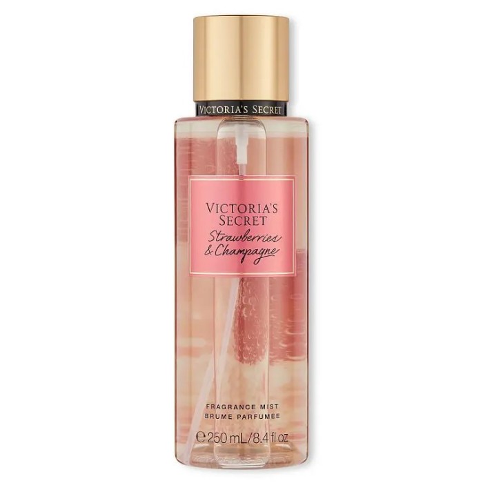 Місти зволожуючі для тіла Strawberries Champagne 250мл original, Mist victorias secret MI-52