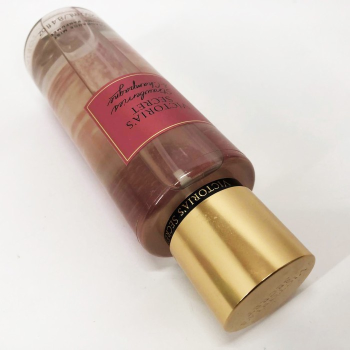 Парфумований спрей шиммер Strawberries Champagne 250мл original, Спрей для тіла стійкий SQ-48