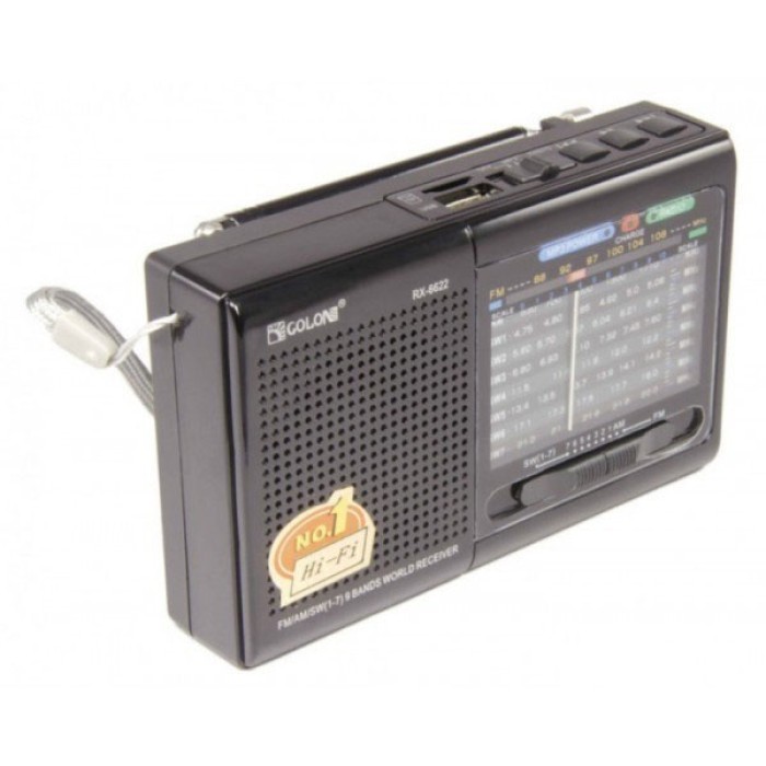 Портативний багаточастотний радіоприймач MP3 USB Golon RX-6622, Радіоприймач am fm, RK-513 Радіоприймачі фм