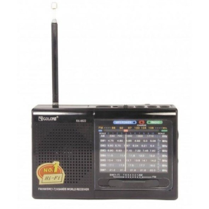 Портативний багаточастотний радіоприймач MP3 USB Golon RX-6622, Радіоприймач am fm, RK-513 Радіоприймачі фм