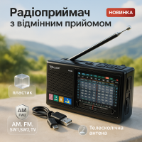 Портативна стовпчик радіо MP3 USB Golon RX-6622 Black