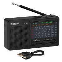 Портативна стовпчик радіо MP3 USB Golon RX-6622 Black