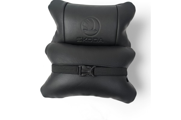 Подушки для шиї на підголівник Skoda, Оригінальний подарунок автомобілісту, Подарунок водієві YG-70