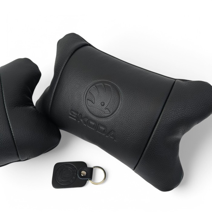 Подушки для шиї на підголівник Skoda, Оригінальний подарунок автомобілісту, Подарунок водієві YG-70