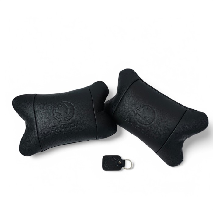 Подушки для шиї на підголівник Skoda, Оригінальний подарунок автомобілісту, Подарунок водієві YG-70