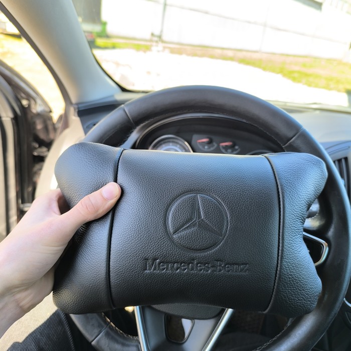 Подушки для підголівників в машину Mercedes-Benz, Подушка дорожня для шиї, Подушка з логотипом бренду JA-28