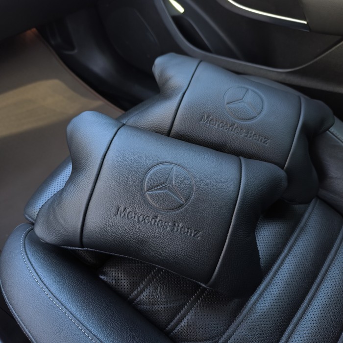 Подушки для підголівників в машину Mercedes-Benz, Подушка дорожня для шиї, Подушка з логотипом бренду JA-28