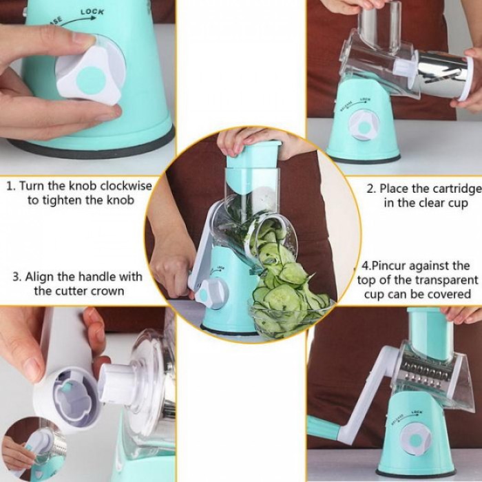 Овочерізка для сирих овочів кубиками, Овочерізка багато насадок, Різати овочі для продуктів WU-91