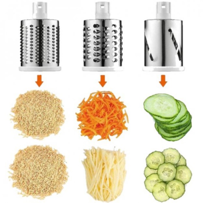Тертка для овочів, Механічна тертка для овочів, Багатофункціональна терка з насадками UQ-13