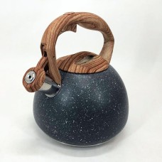 Чайник з нержавіючої сталі з пищалкою Unique UN-5306 2, 7л, Чайник зі свистком для електричної плити XW-99