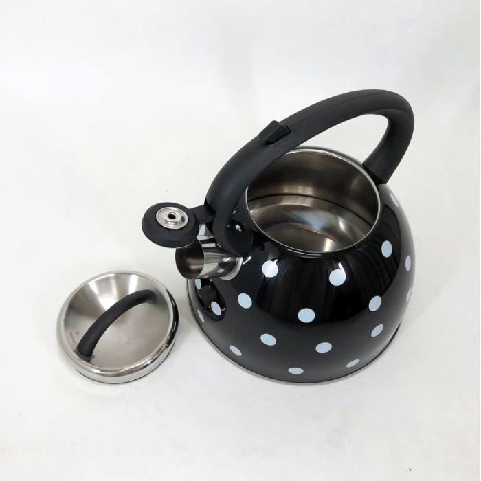 Чайник металевий газовий Unique UN-5301 2, 5л, Чайник зі свистком для електроплити AK-95