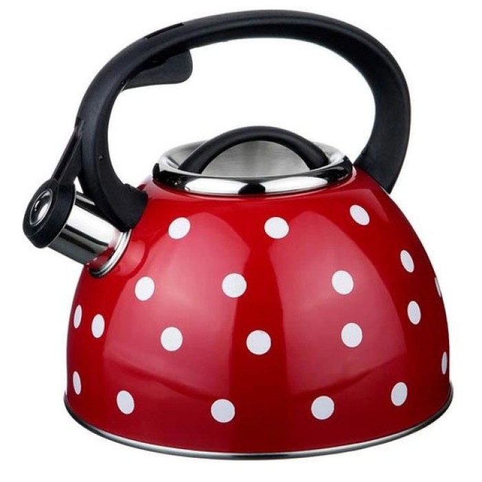 Чайник зі свистком для електроплити, Стильний чайник з нержавіючої сталі зі свистком OP-53