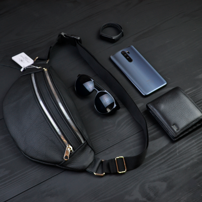 Універсальна сумка бананка, Фірмова чоловіча сумка бананка Чоловіча поясна LD-17