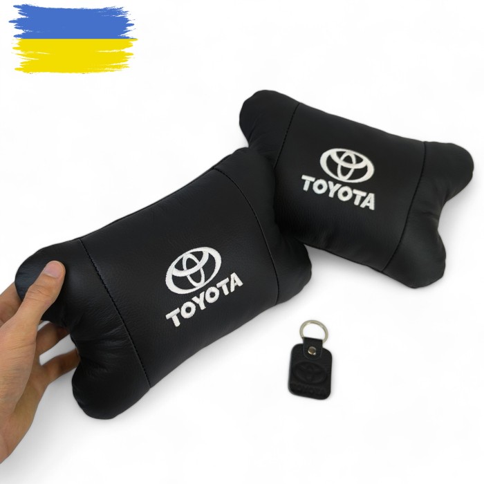 Подушки на підголовник Toyota 2шт , Набір подушок в авто Тойота, Автомобільна ортопедична подушка Тойота
