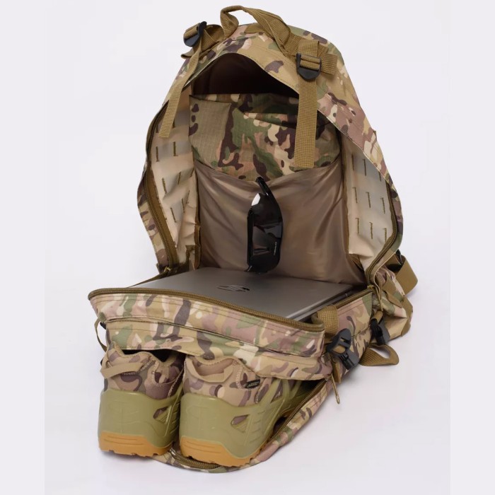 Міцний військовий рюкзак 40л Multicam з MOLLE EA-103 (Cordura 600D)