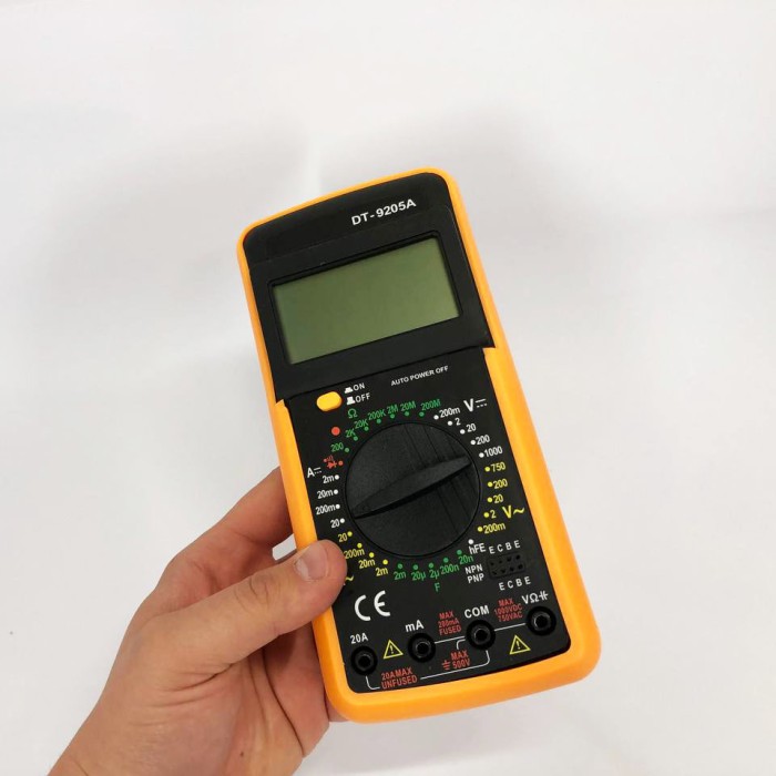 Портативний автомобільний мультиметр Digital Multimeter DT9205A, Мультиметр PZ-437 цифрового типу