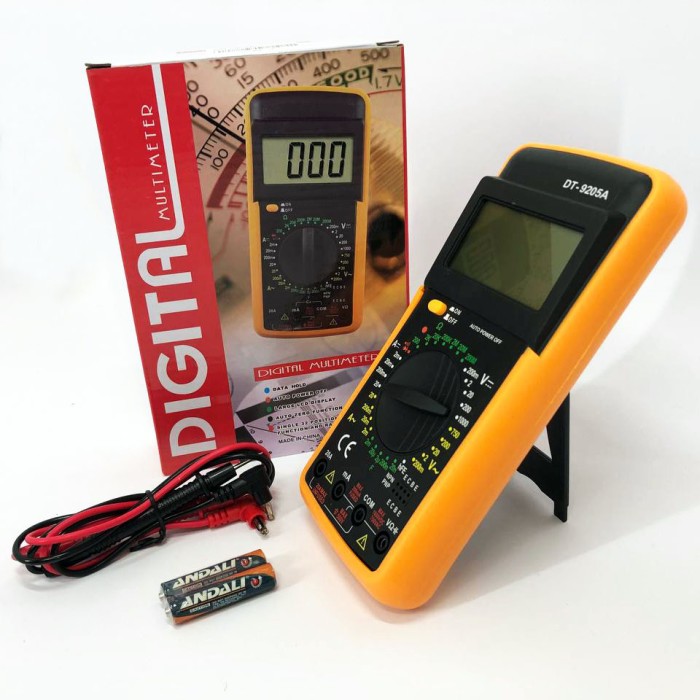 Портативний автомобільний мультиметр Digital Multimeter DT9205A, Мультиметр PZ-437 цифрового типу