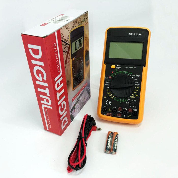 Портативний автомобільний мультиметр Digital Multimeter DT9205A, Мультиметр PZ-437 цифрового типу